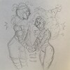 Jester Martin GreyWhinder/Clown Mari Faucher Holding Hands (Harmony and Horror)