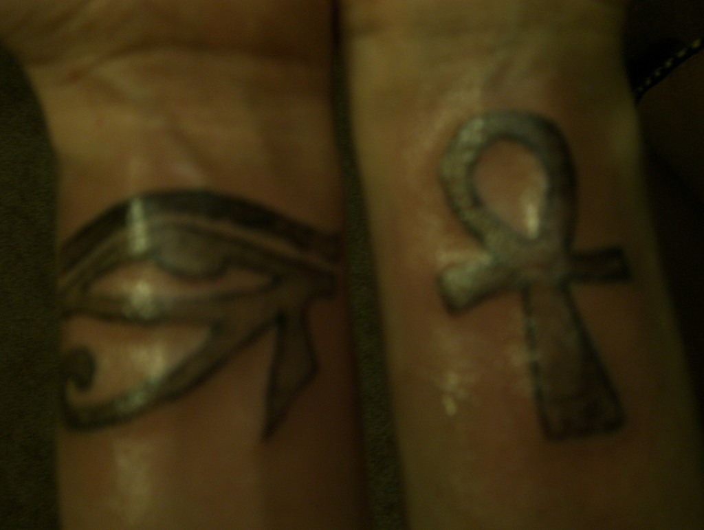Heather's Eye Of Horus And Ankh