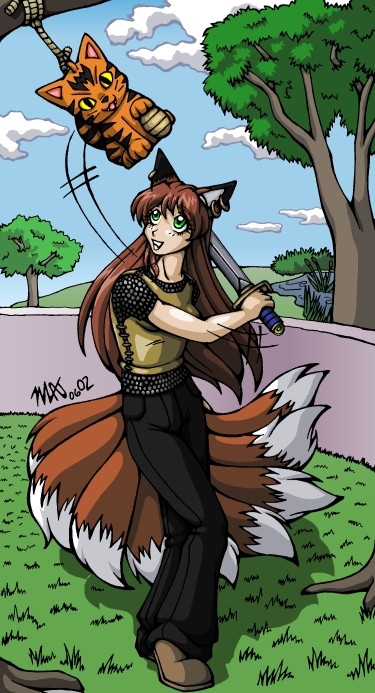 Raika, the Kitsune Girl