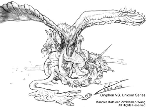 Unicorn VS Griffin 06; Gryphon is the Victor
