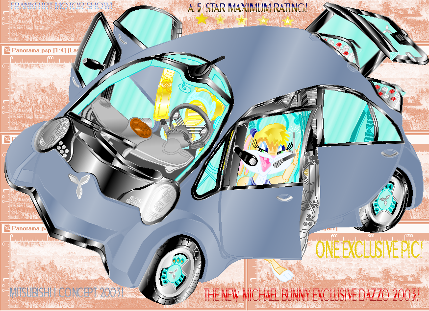 this is a concept winning this years award and lola bunny is annoucing the car featuers!