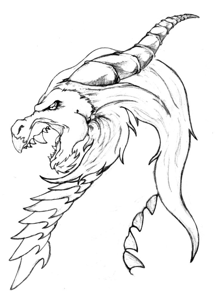 Dragon Head (B&W)