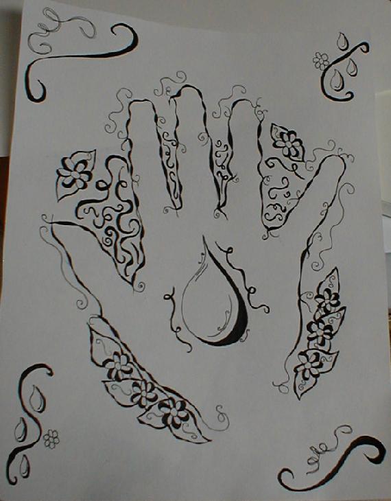 A hand design....