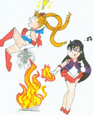 Frying Sailormoon's behind!
