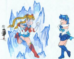 Sailor Moon is frozen!
