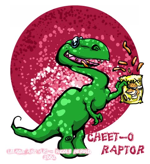 Cheet-o Raptor goodness.