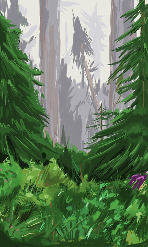 Speed-Painting Forest