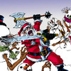 Savage Sword Fencing Santa vs. Poor Snowmen