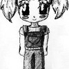 Some chibi girl in overalls