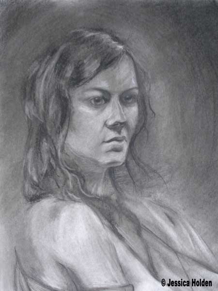 Woman in Charcoal