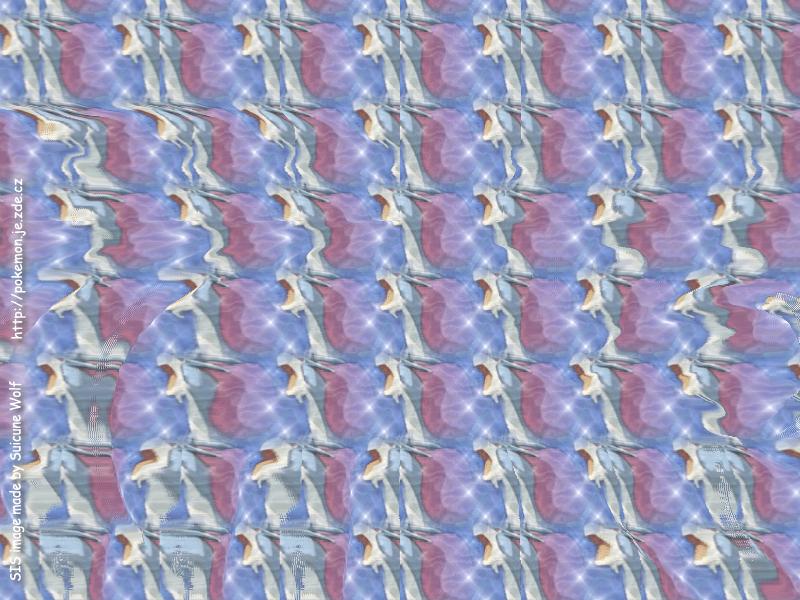 Suicune 3D stereogram