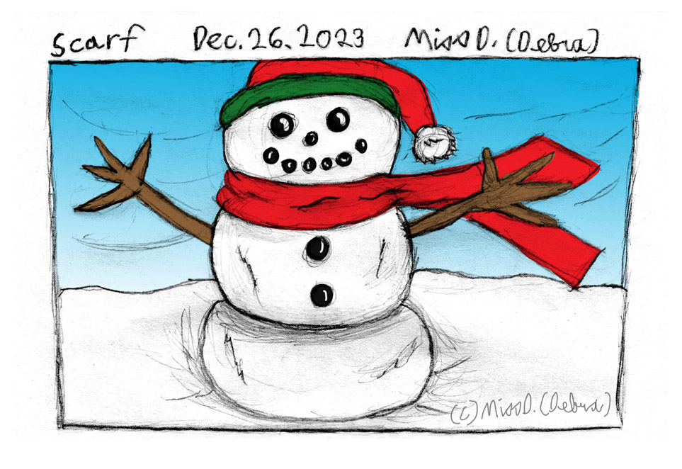 Scarf - December 26th Drawing challenge