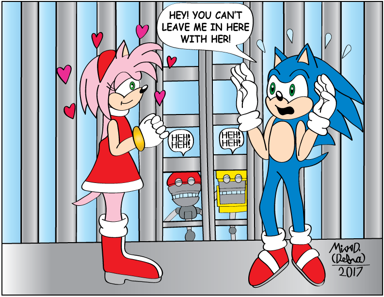 Sonic and Amy Rose Caged Up!