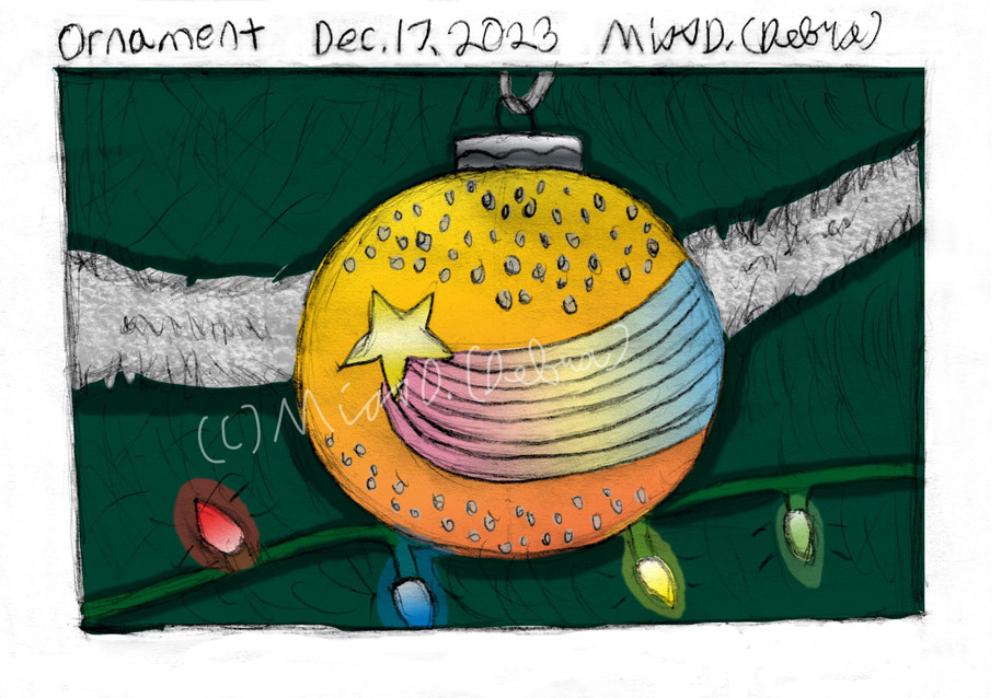 Ornament - December 17th Drawing challenge