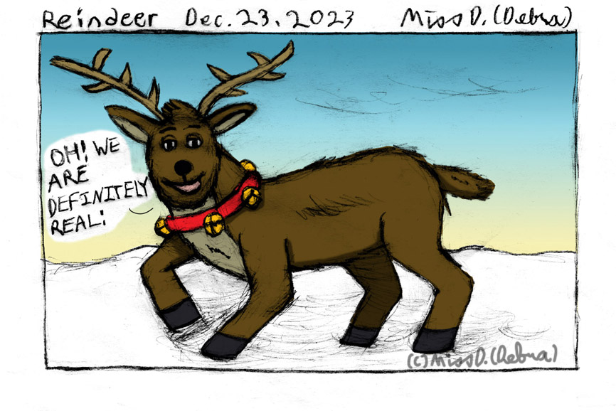 Reindeer - December 23rd Drawing challenge