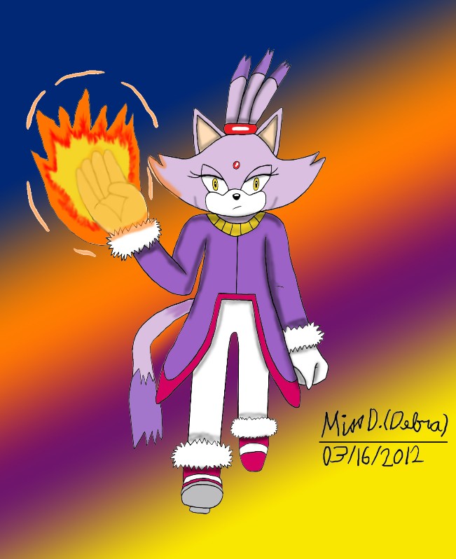 Blaze The Cat - With Firey Powers