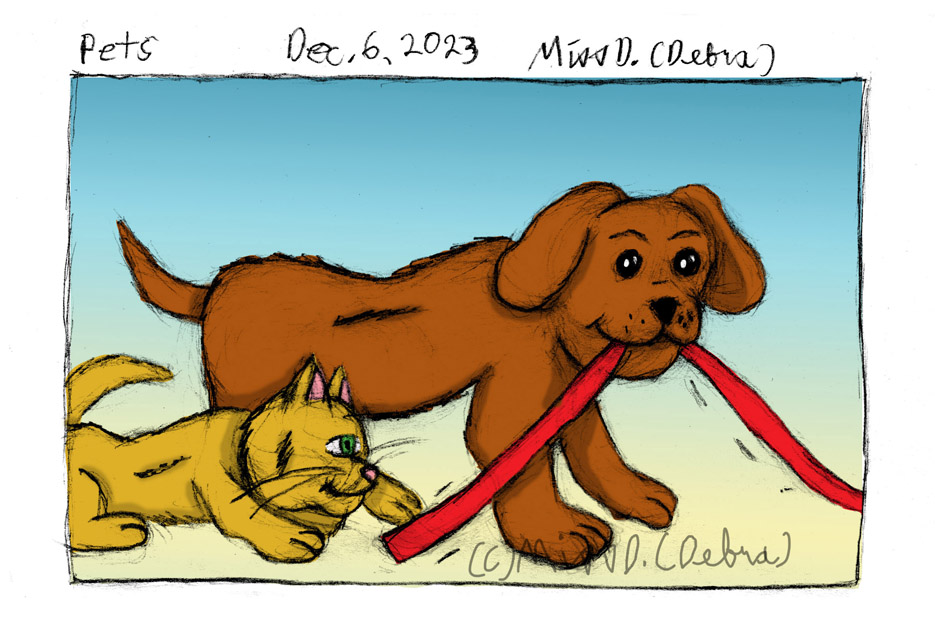 Pets - December 6th Drawing challenge