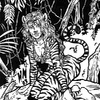 Tigress in Leopard Print inked