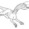 Dilophosaurus reclined