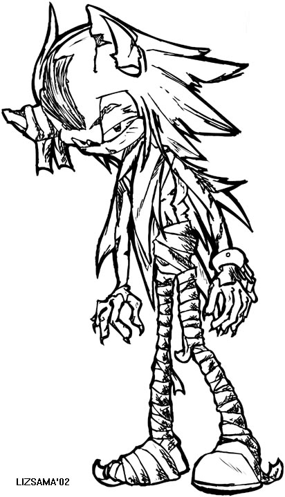 Inked Version of Sonic 