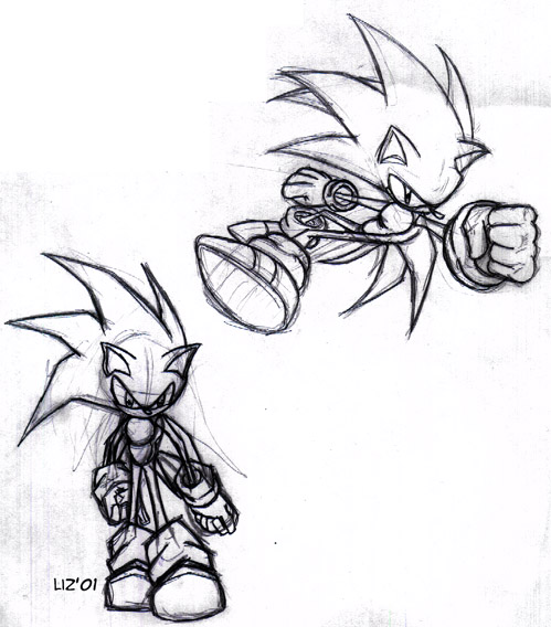 Sonic The Hedgehog Sketching