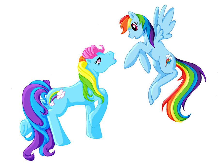 Rainbow Dash meets Rainbow Dash