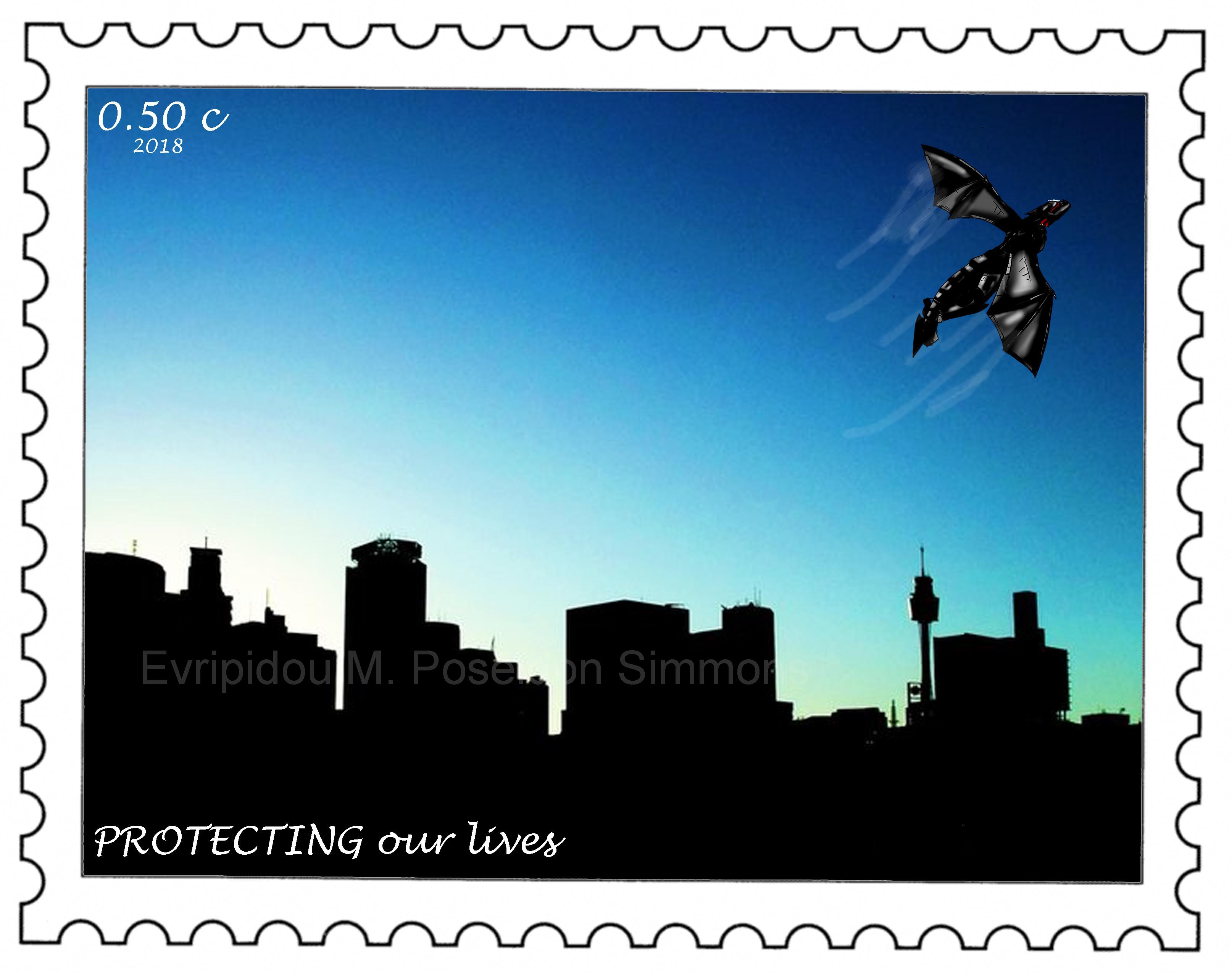 Saving our lives-protector stamp