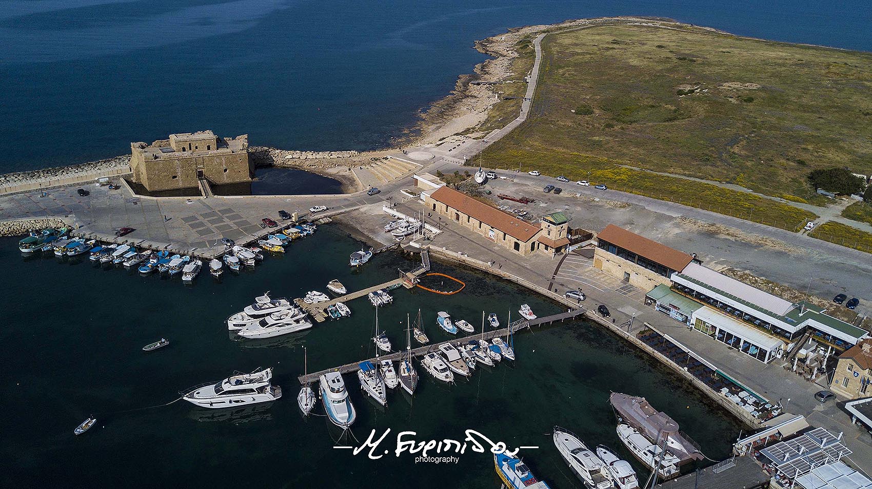 Cyprus paphos harbour and medieval fort