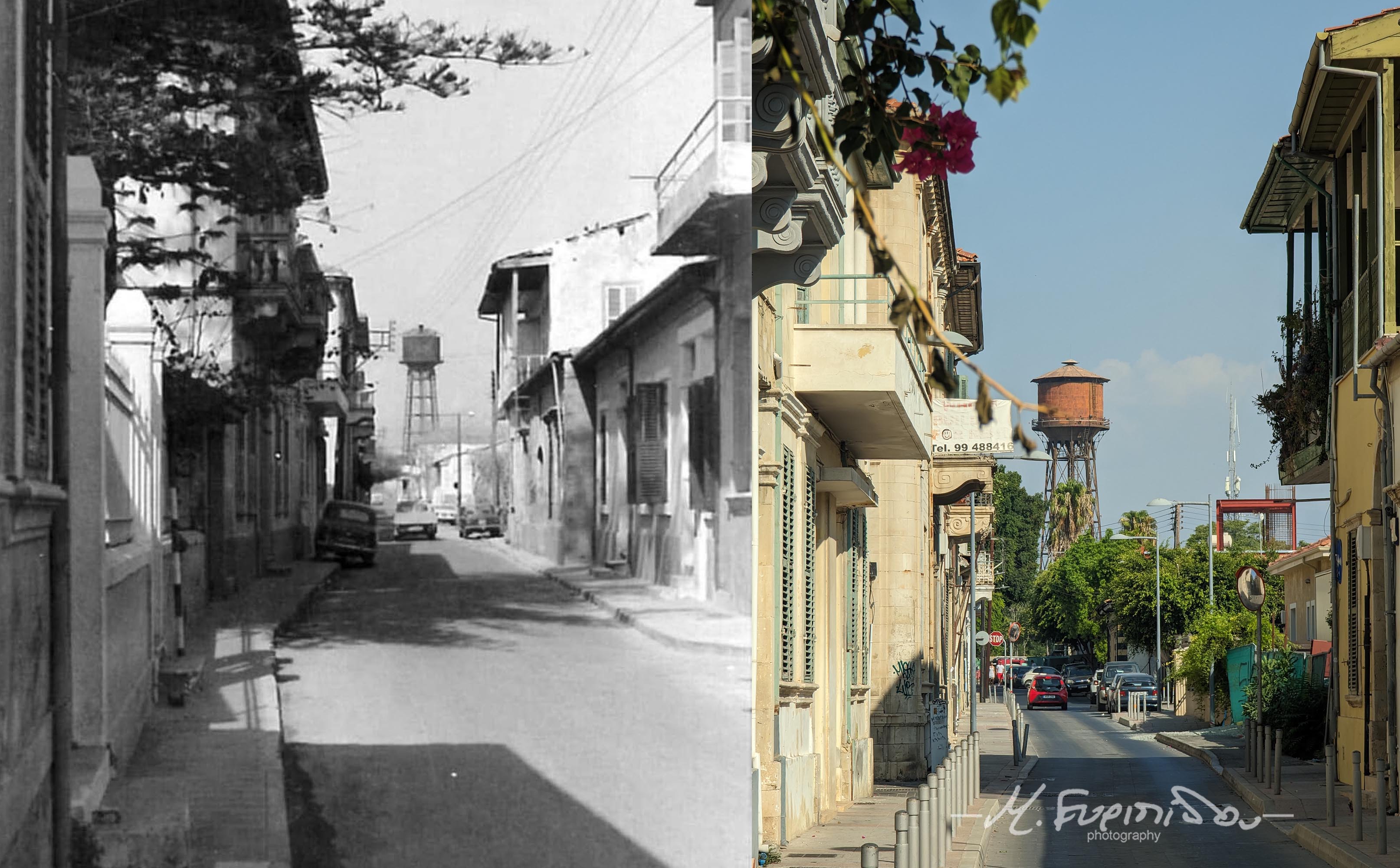 Cyprus-Irinis street then and now