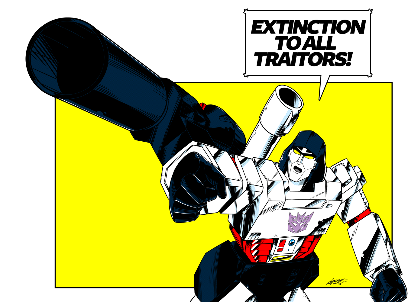 Extinction to All Traitors! (comic colors)