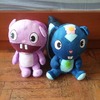 Zak's Toothy and Petunia plushies