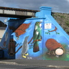 Kiwi bird mural