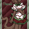 Tinnah In A Christmas Dress