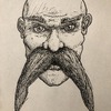Bald Man with Large Mustache