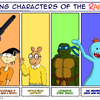 Characters of the rainbow meme