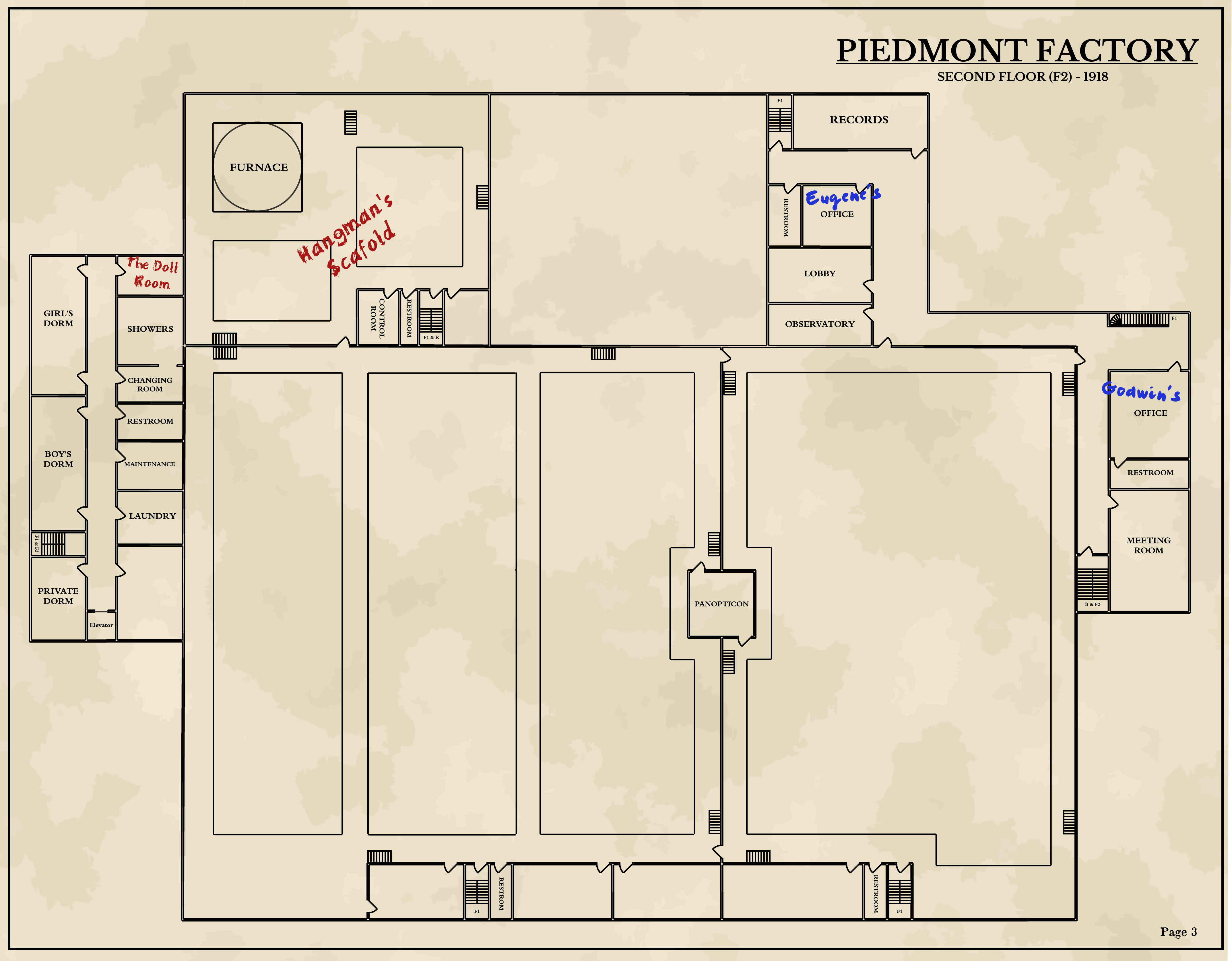 Piedmont Factory: Second Floor