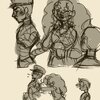 Commander Henry/Mari Faucher doodle page (Harmony and Horror)