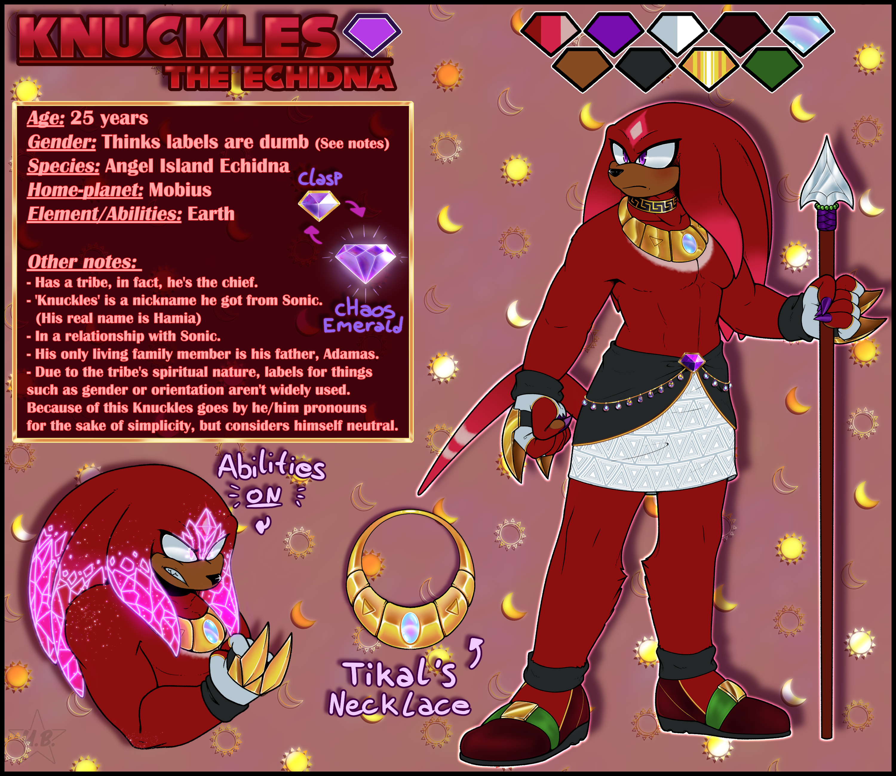 Elements of Chaos AU - Knuckles the Echidna