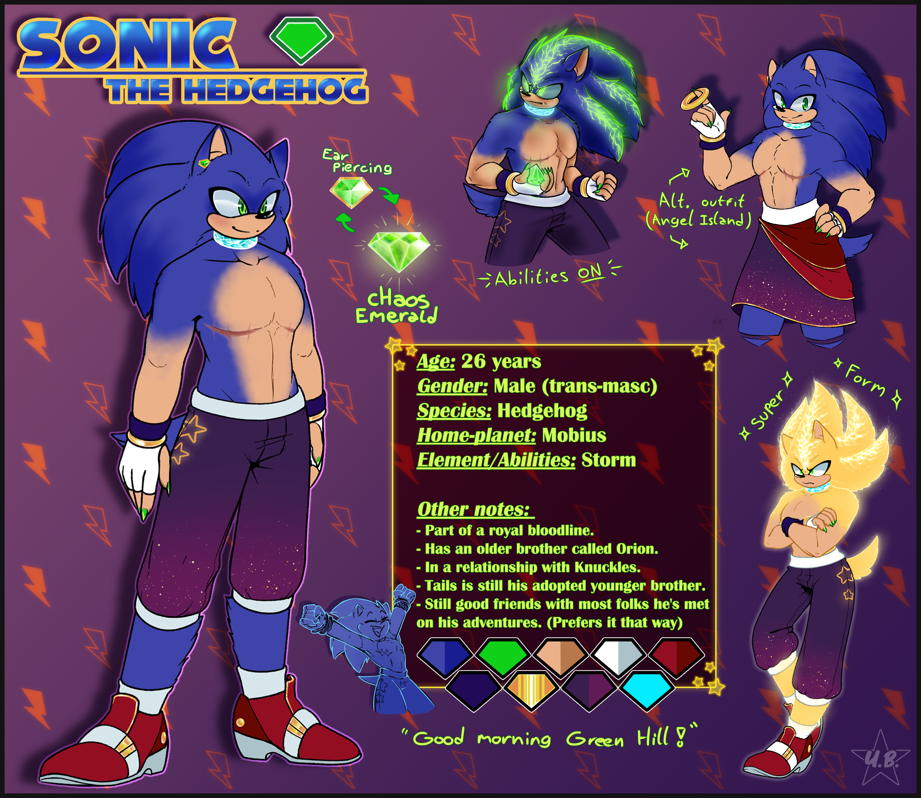 Elements of Chaos AU - Sonic the Hedgehog
