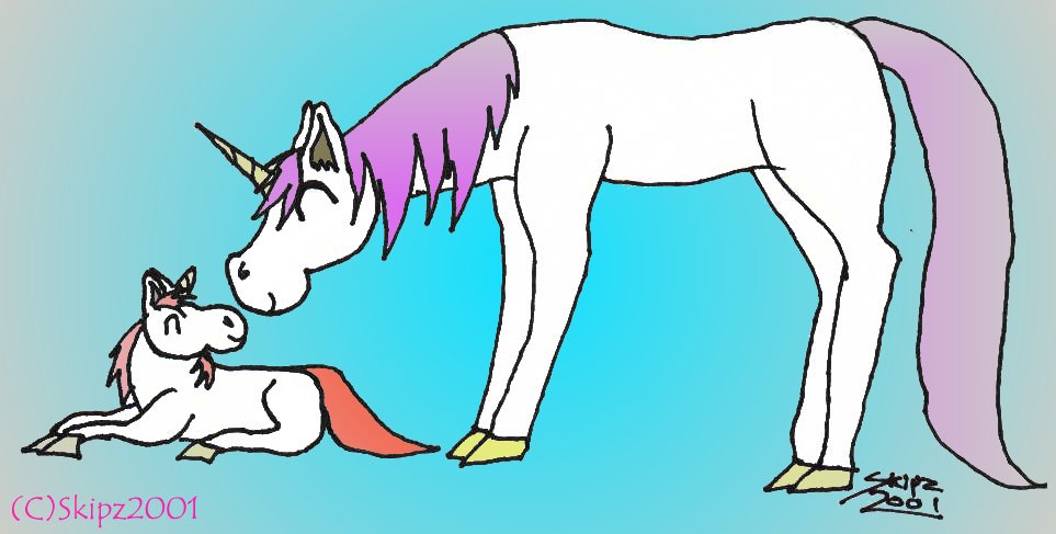 A Redone Unicorn Picture!! And look! Its Colored On The Computer!!!! O Wow!!