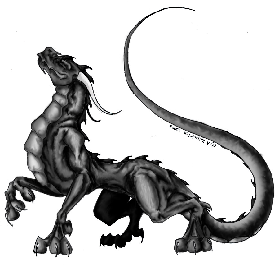 Black Metallicish Dragon