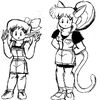 Yumiko and Katina costume change! - Jan/04