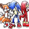 Sonic Triple Threat Hand Colored