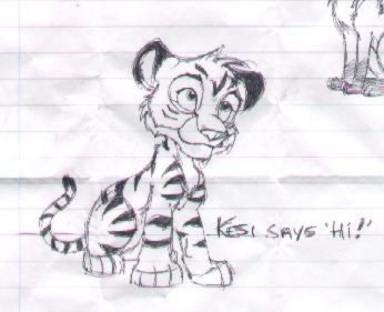 Kesi (as a cub) doodle
